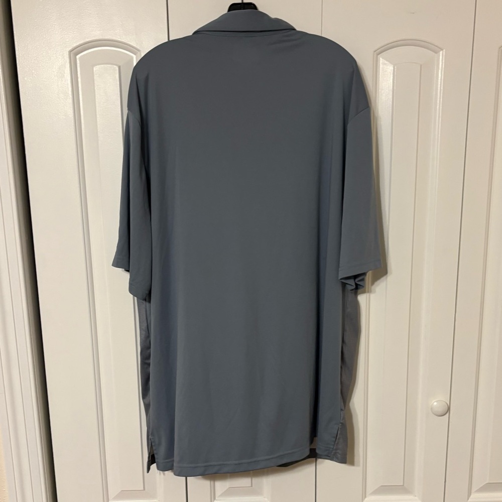 Men’s Big & Tall gray and green Golf polo- 2XLT - Picture 2 of 5